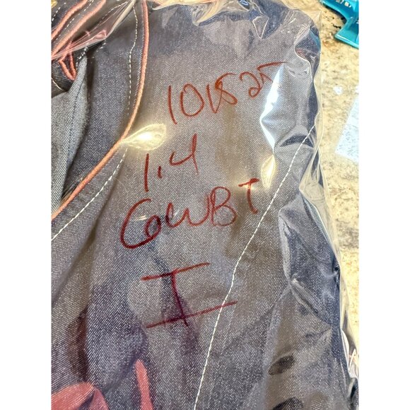 Vtg Devine Denim NY 16 ButtonUp penny lane coat Festival Whimsigoth grunge punk - Picture 10 of 10